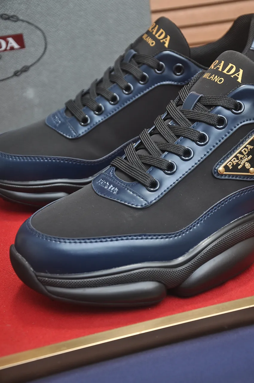 Men's shoes 💰700💶[PRADA] Men's shoes counter hot sale, official website synchronization, 👑Top version ✔️Original cowhide upper + cowhide lining, 1🆚1 replica, original original sole [black/blue/brown 3 colors] 🎯 Material: cowhide surface 🎯 Inner lining: cowhide 🎯 Sole: original molded outsole 🎯 size: Male 38-45 (45 is custom-made and cannot be returned or exchanged)